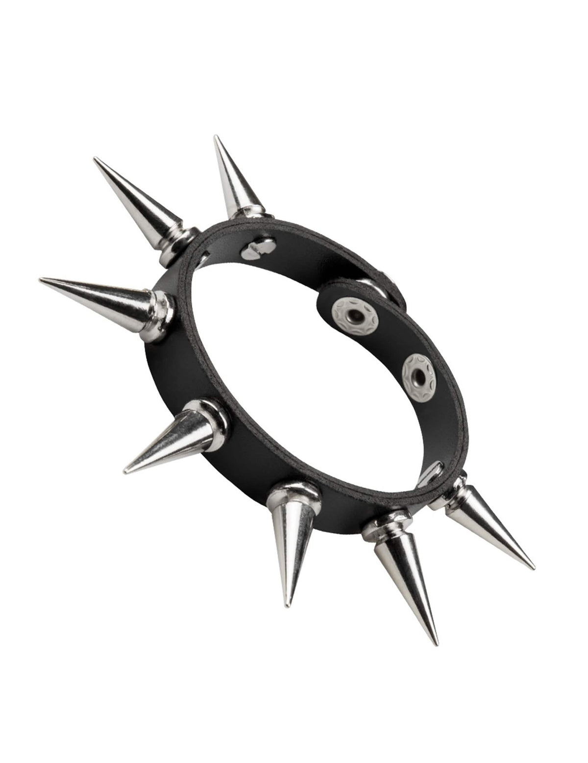 Vista de perfil de la pulsera punk para adulto