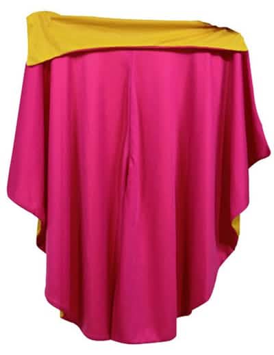 Capa de torero para adulto rosa y amarillo