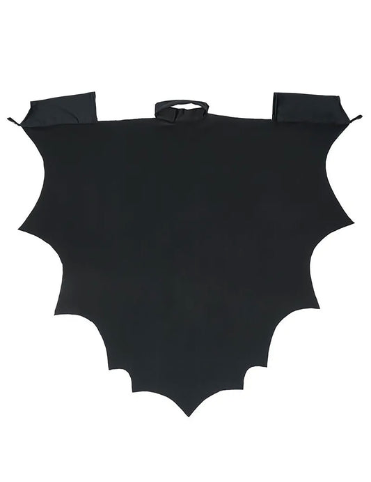 Vue à plat de la cape vampire chauve-souris pour enfant