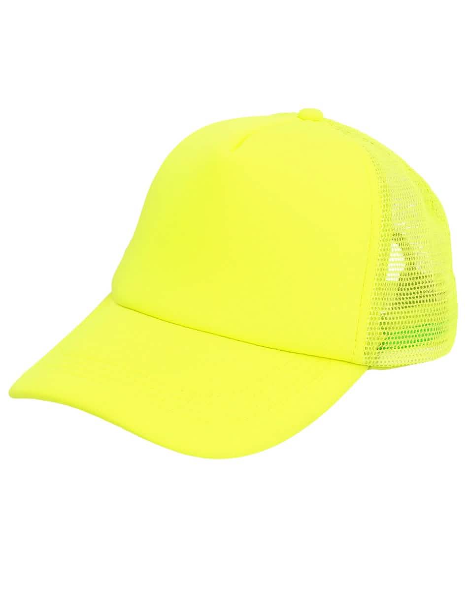 Gorra amarillo neón para adultos