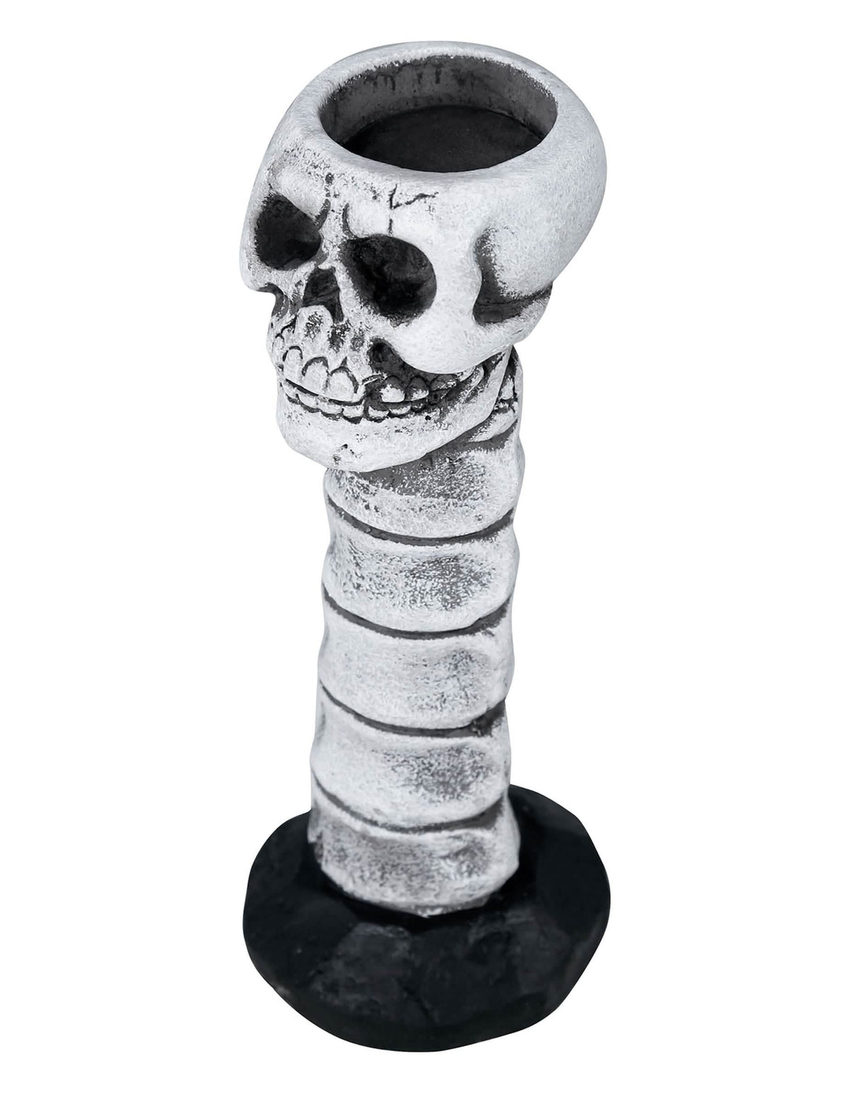 Vue de dessus du chandelier tête de mort