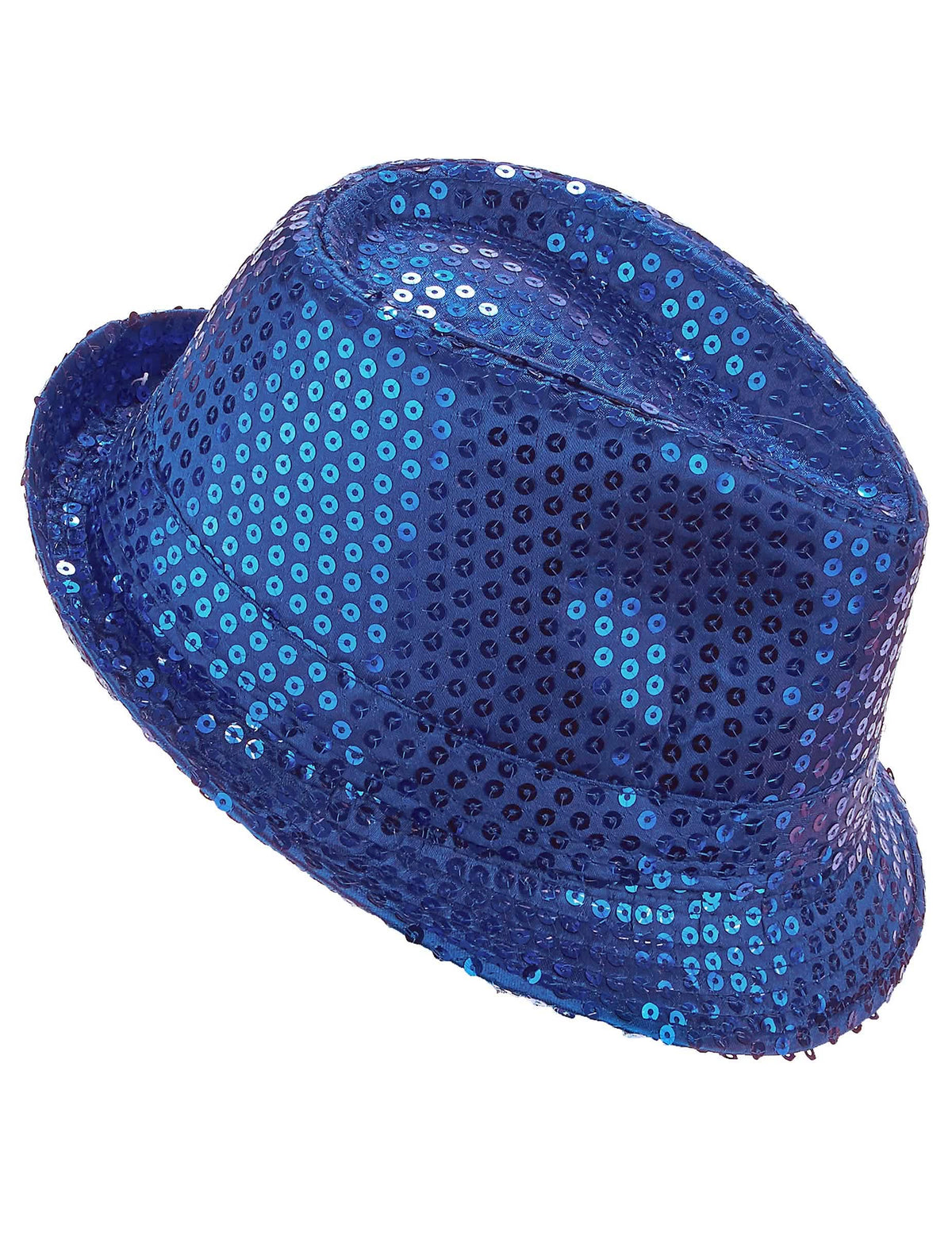 Sombrero con lentejuelas azul oscuro adulto