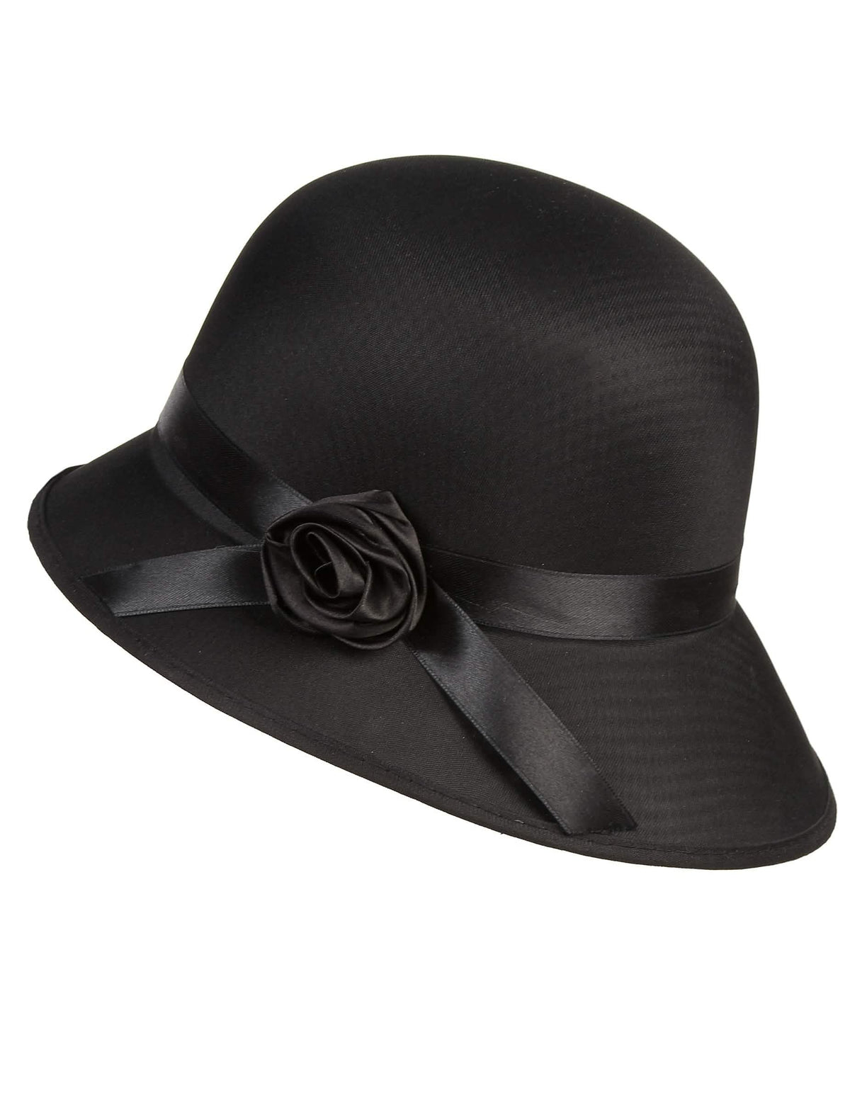 Vue de profil du chapeau charleston années 20 pour femme