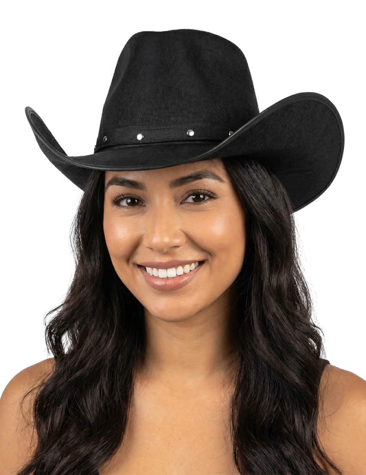 Sombrero vaquero negro para adulto
