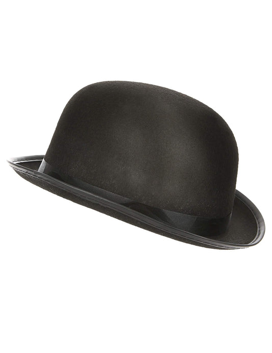 Vue de profil du chapeau melon pour adulte