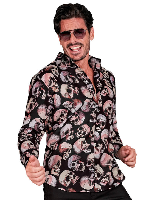 Camisa de calavera para hombre