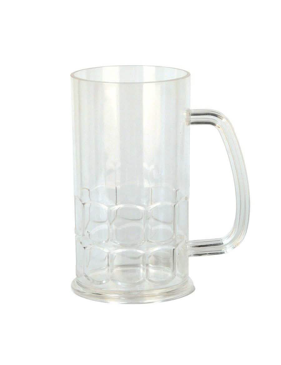 Vaso para cerveza para adulto transparente de plástico