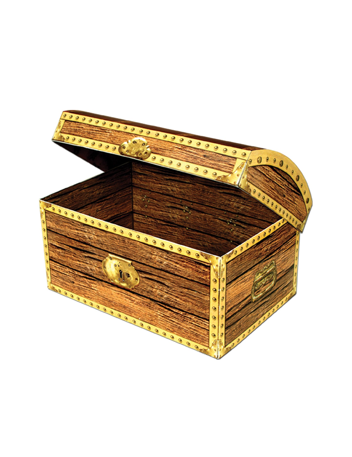 Cofre del tesoro de cartón pirata 20 x 14 cm