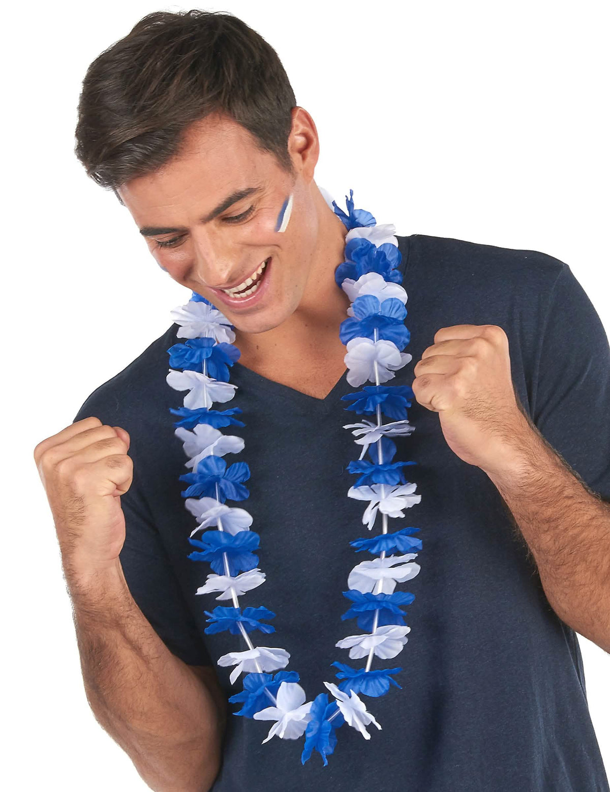 Primer plano del collar hawaï aficionados