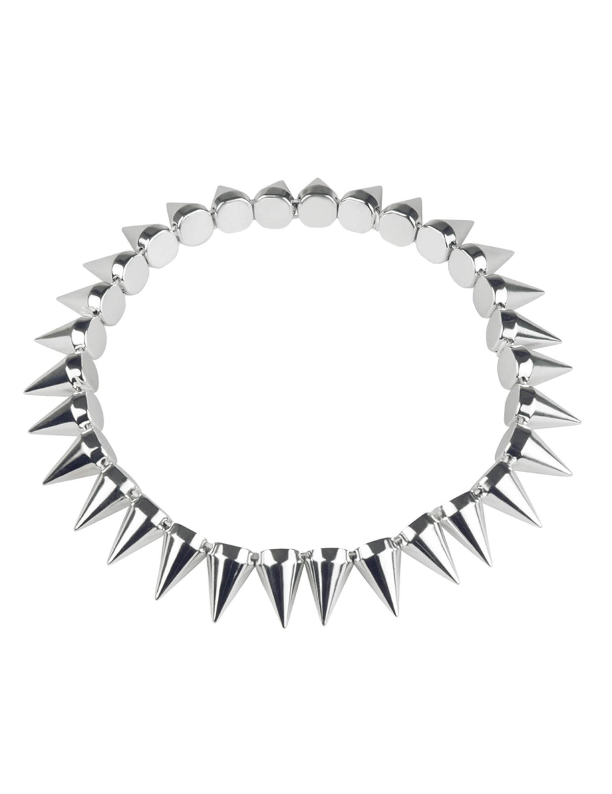 Vue de face du collier punk pour adulte