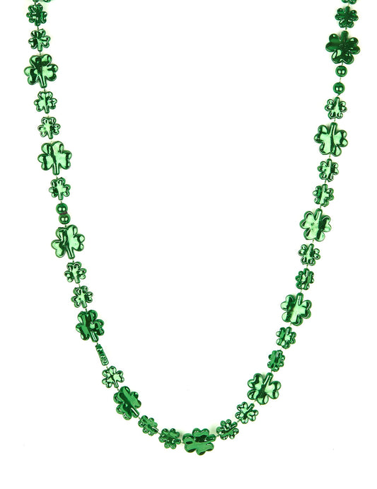 Collar verde trébol San Patricio adulto