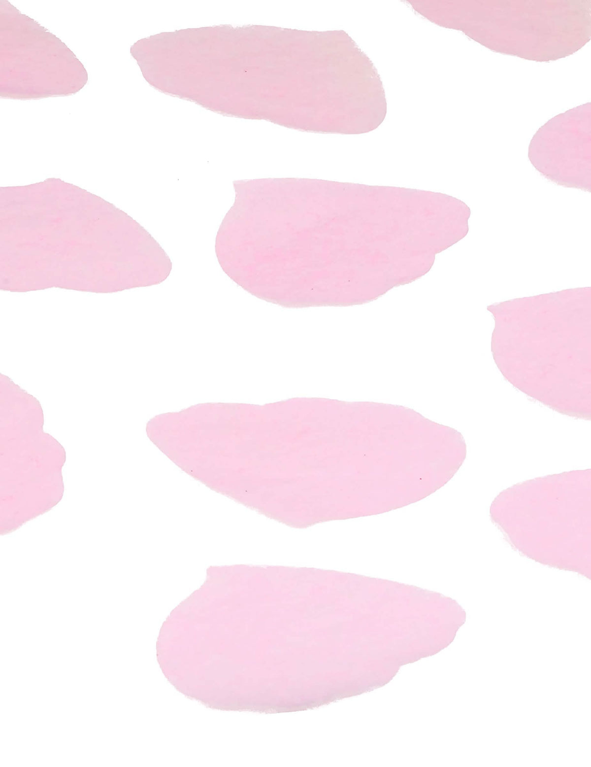 Primer plano de la textura de los confetis de pétalos de rosa de papel para boda