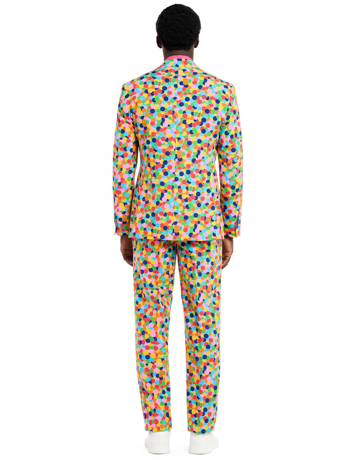 Vista trasera del disfraz Mr. Confetteroni Opposuits para hombre
