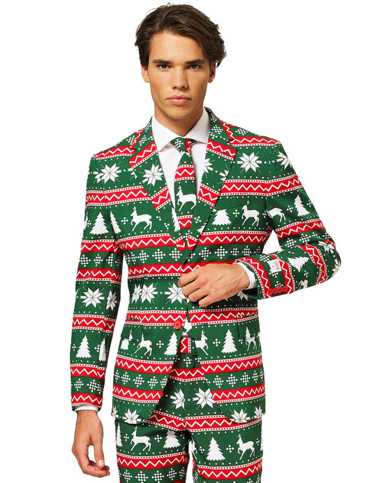 Vue de face du costume Mr. Festive pour homme