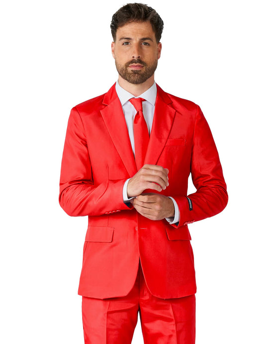 Traje Mr Solid Rojo Hombre Suitmeister™