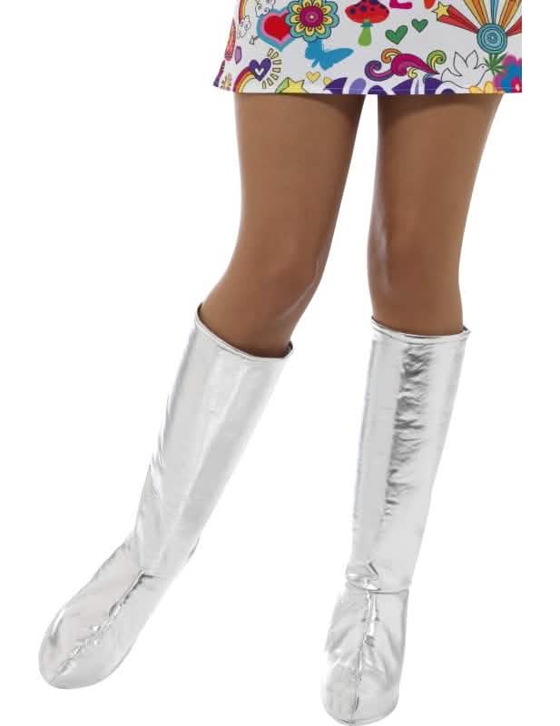 Fundas para botas para mujer plateadas