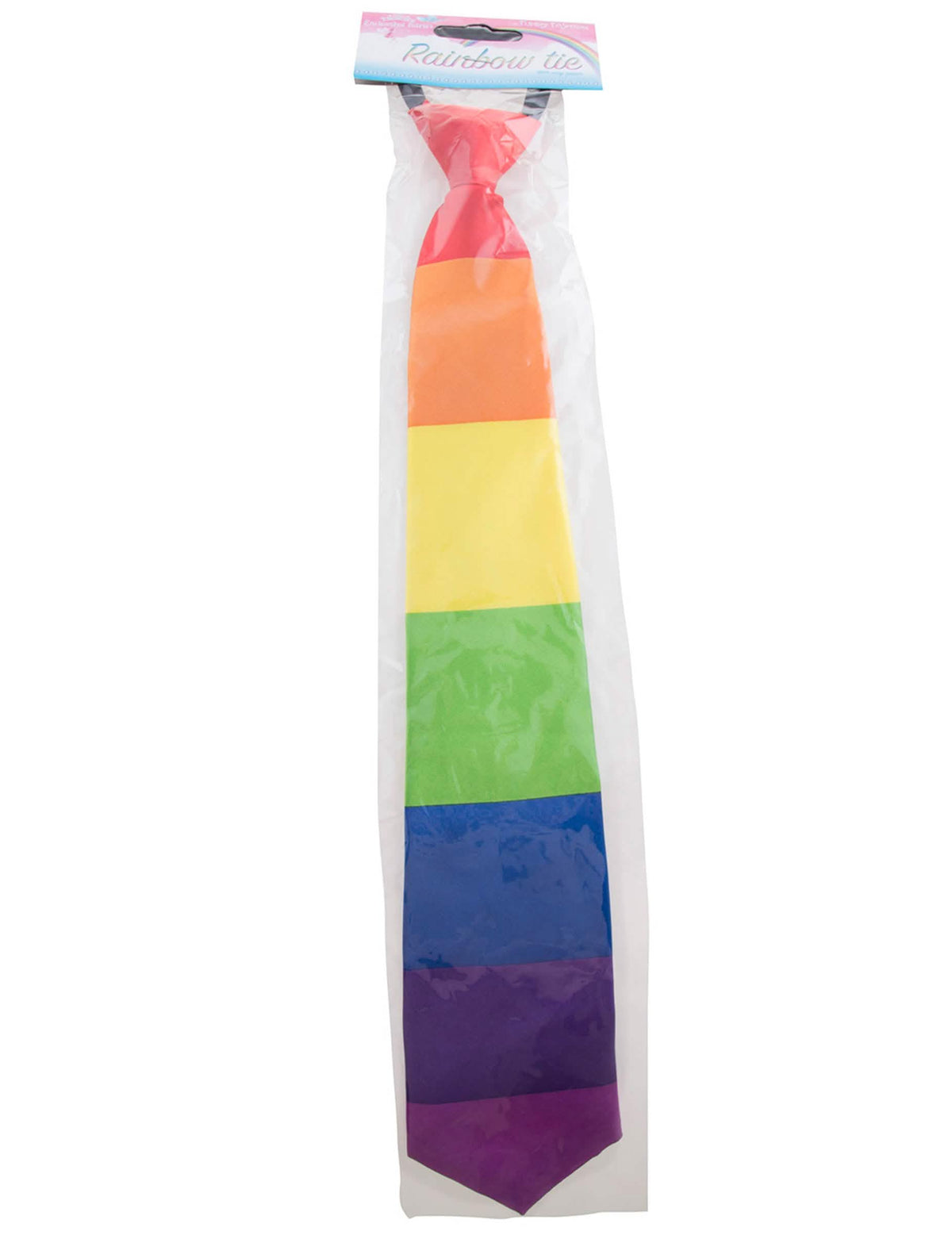 Embalaje original de la corbata arcoíris para adulto