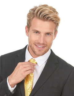 Corbata de lentejuelas y strass