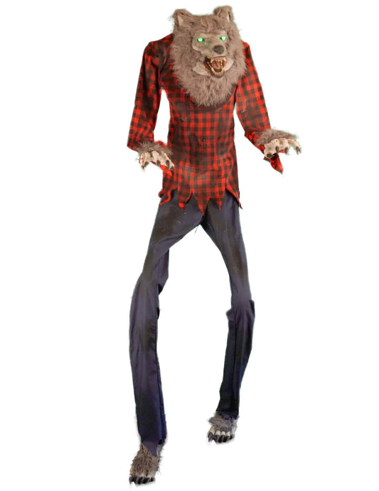 Decoración animada Hombre lobo hambriento 200 cm