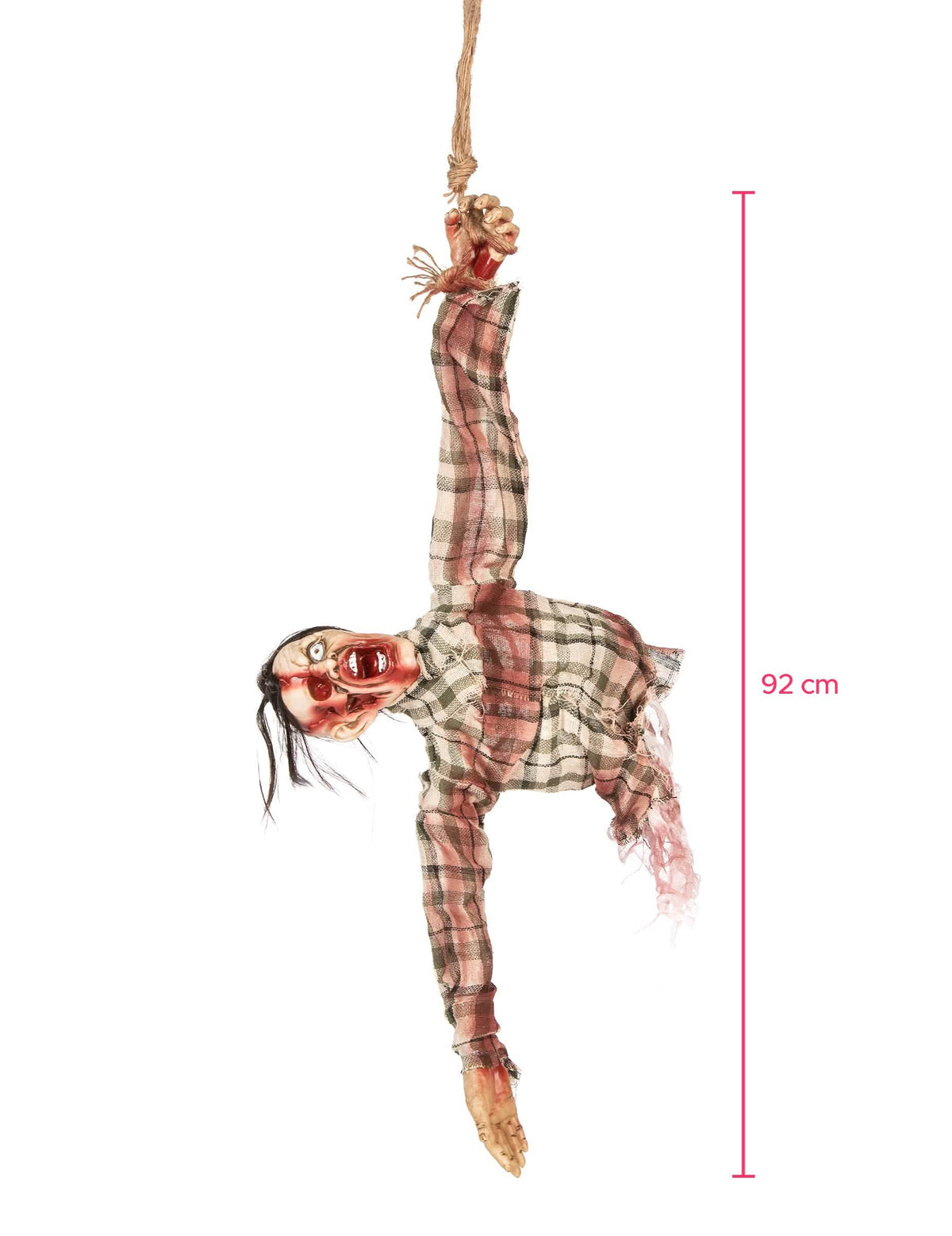 Dimensiones de la decoración de torso de zombie para halloween