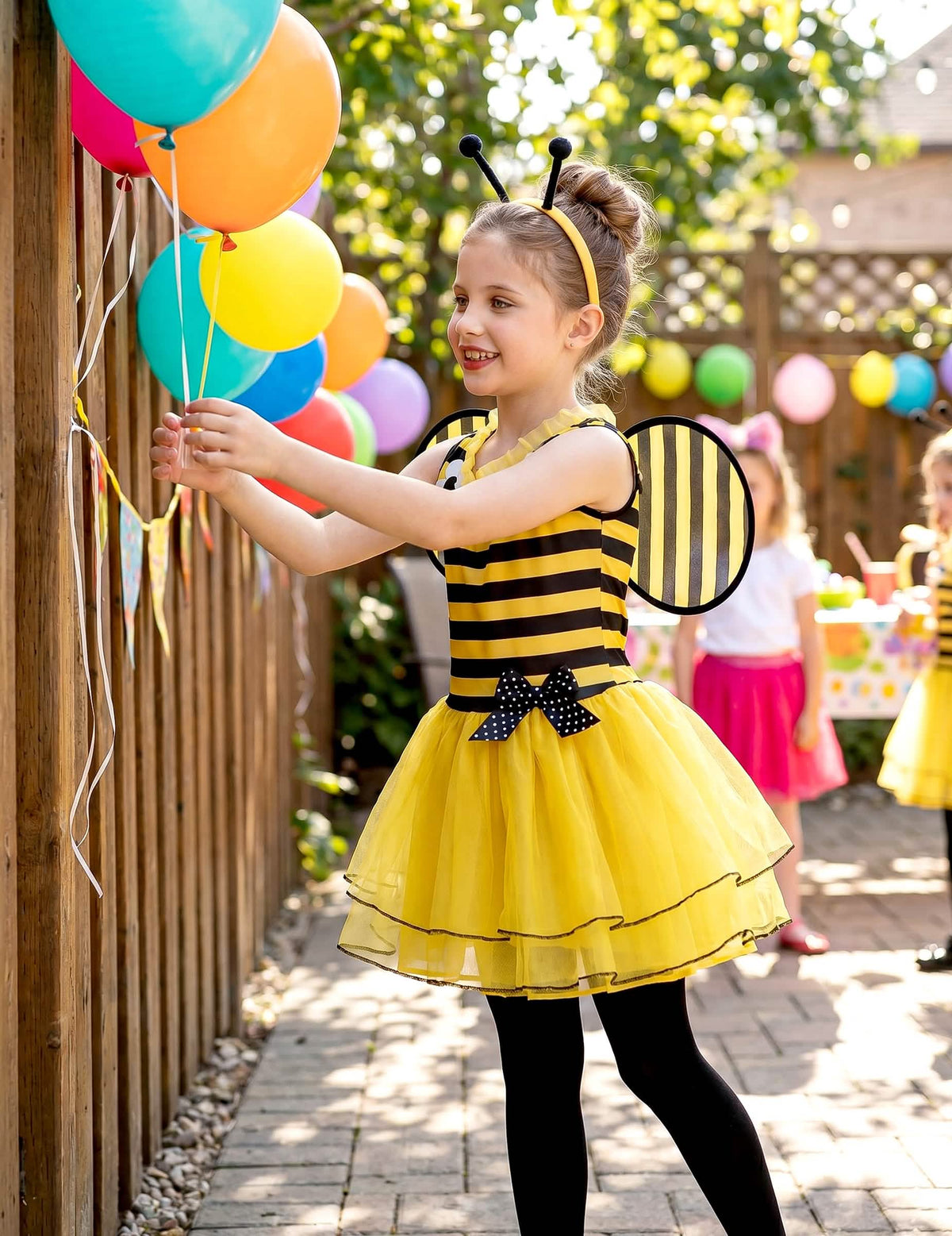 Disfraz de abeja flores niña