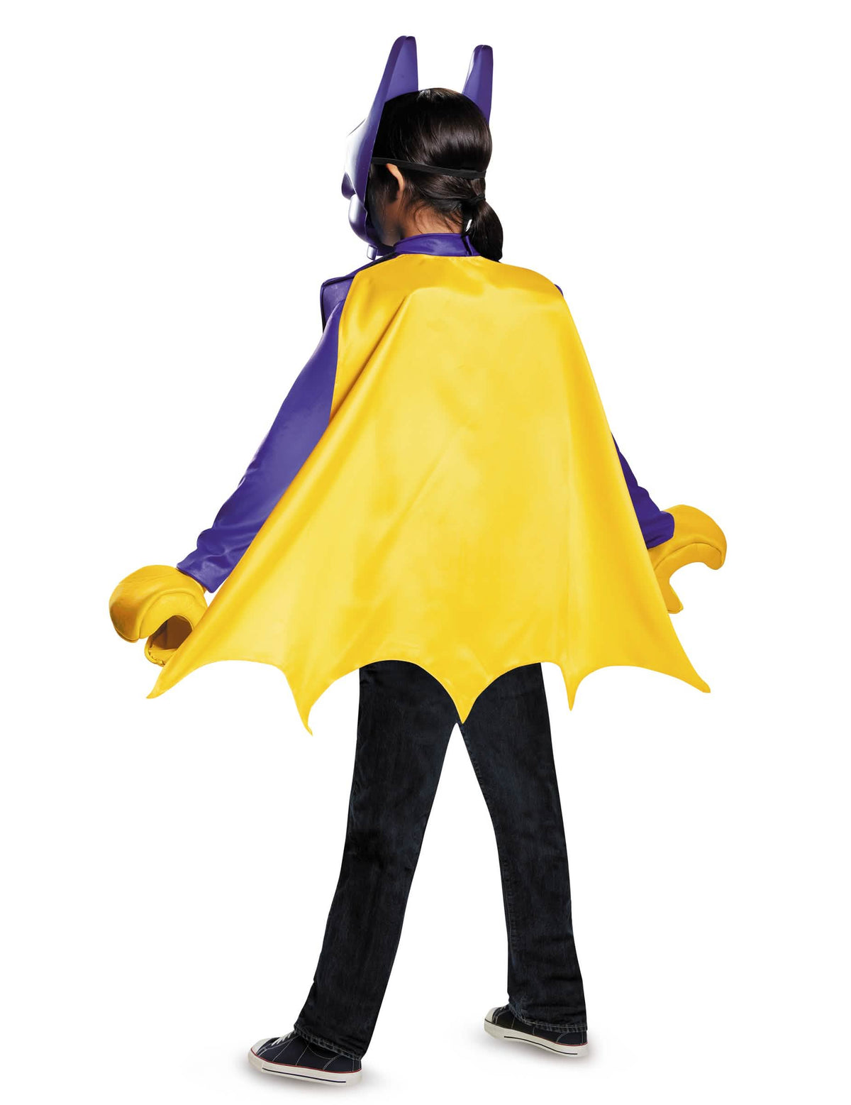 Vista trasera del disfraz clásico de Batgirl LEGO movie para niño