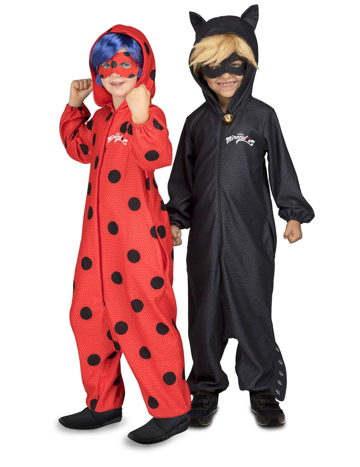 Duo Ladybug y gato negro del disfraz combinación Ladybug para niño