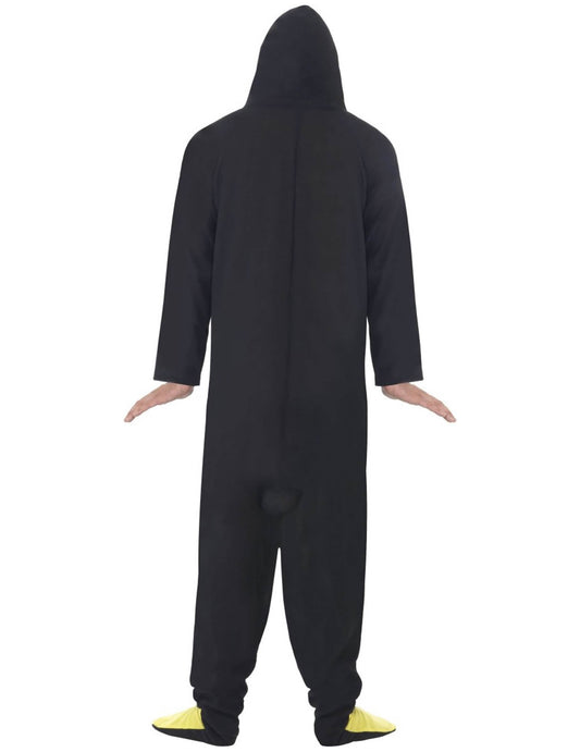 Vue de dos du déguisement combinaison pingouin