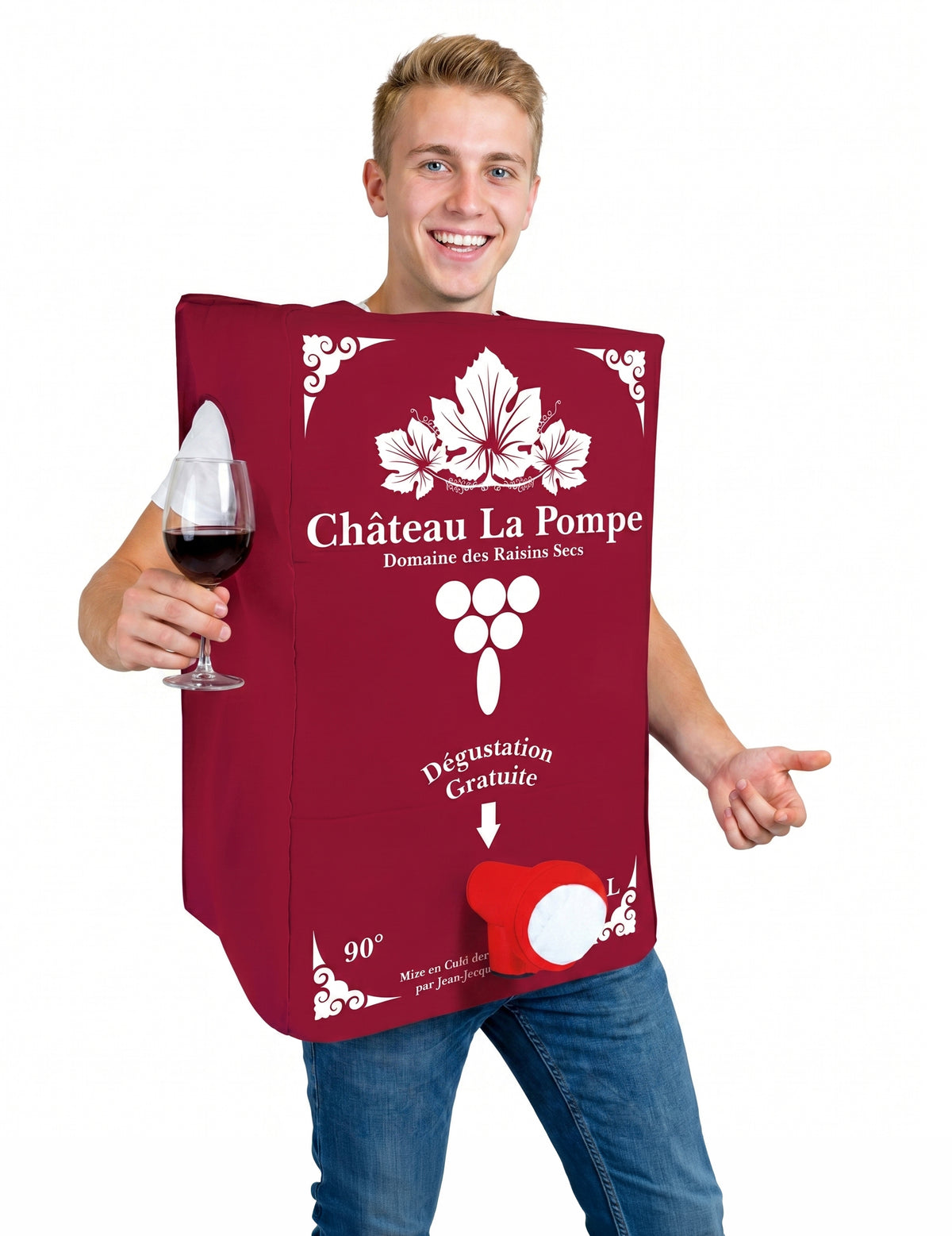 Disfraz caja de vino