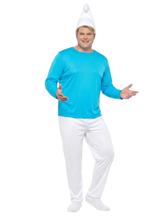 Disfraz de pitufo™ talla grande para adulto