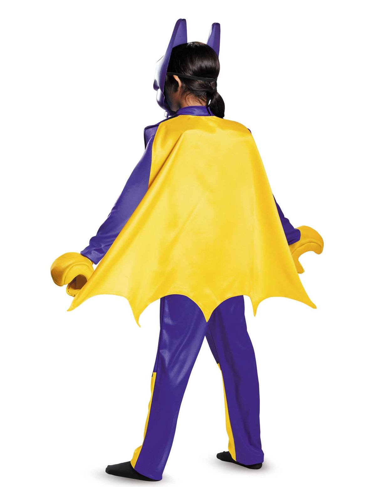 Vista trasera del disfraz deluxe de Batgirl LEGO Movie para niño