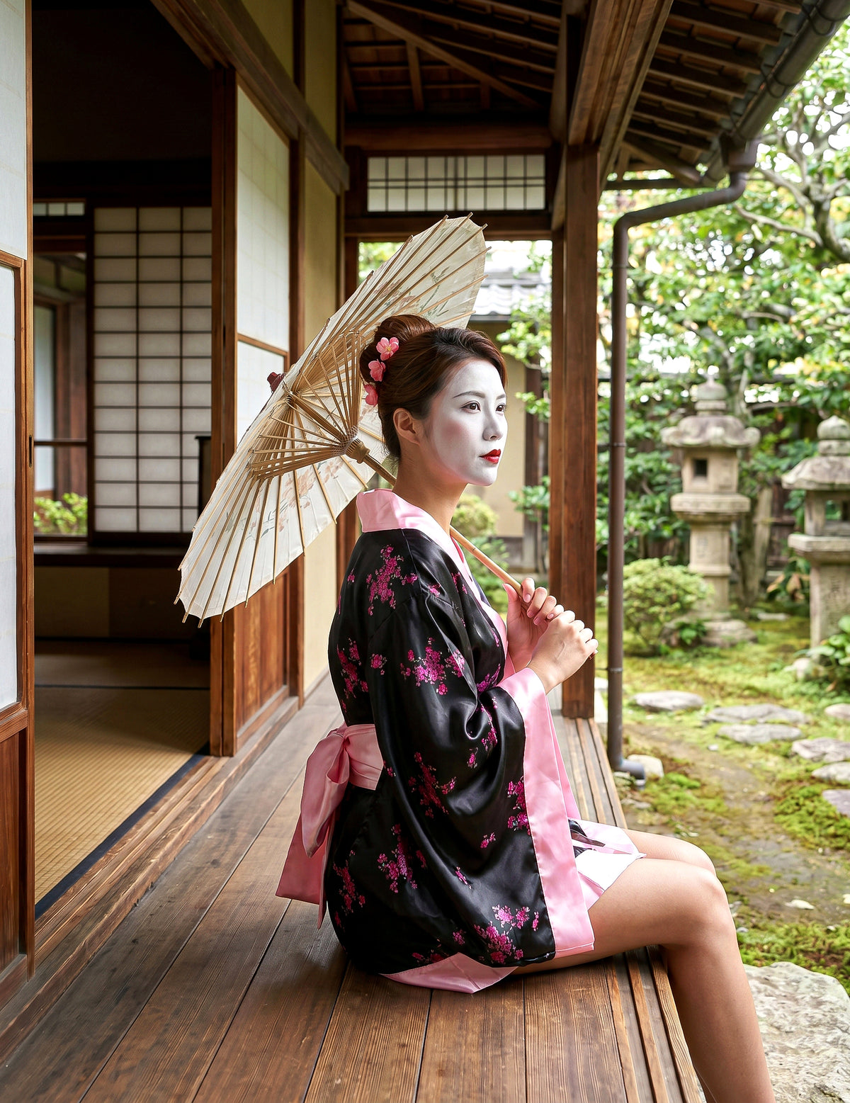 Disfraz de geisha para mujer