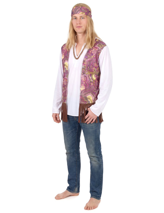 Disfraz hippie años 60 para hombre