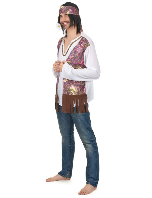 Disfraz hippie años 60 para hombre