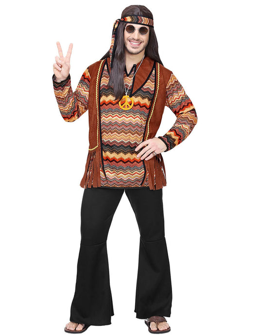 Disfraz hippie natural hombre