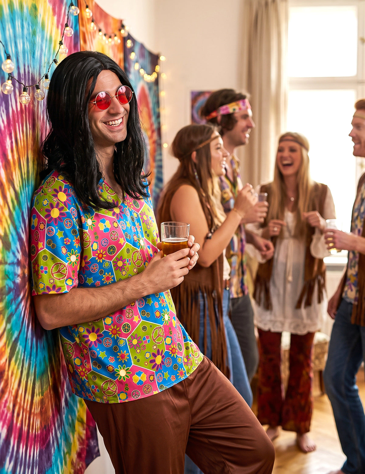 Disfraz de hippie hombre