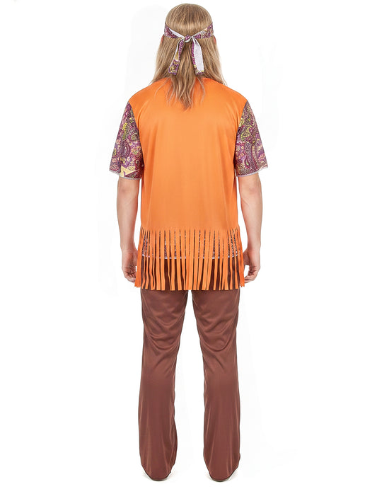 Disfraz de hippie collar hombre