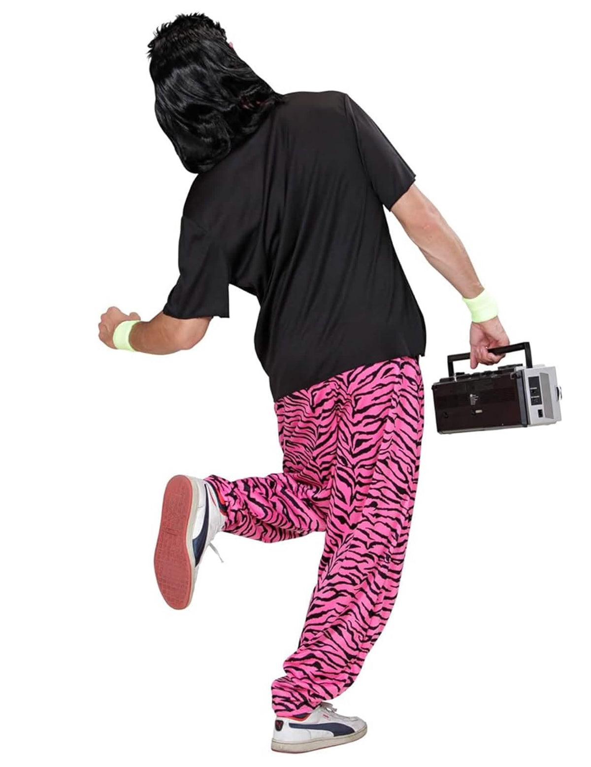 Vista trasera del disfraz de jogging I love 80's para hombre