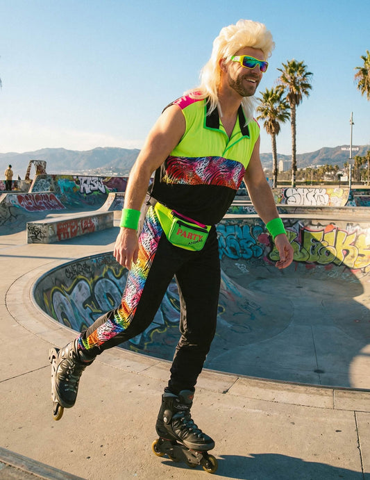 Disfraz kitsch años 80 para hombre