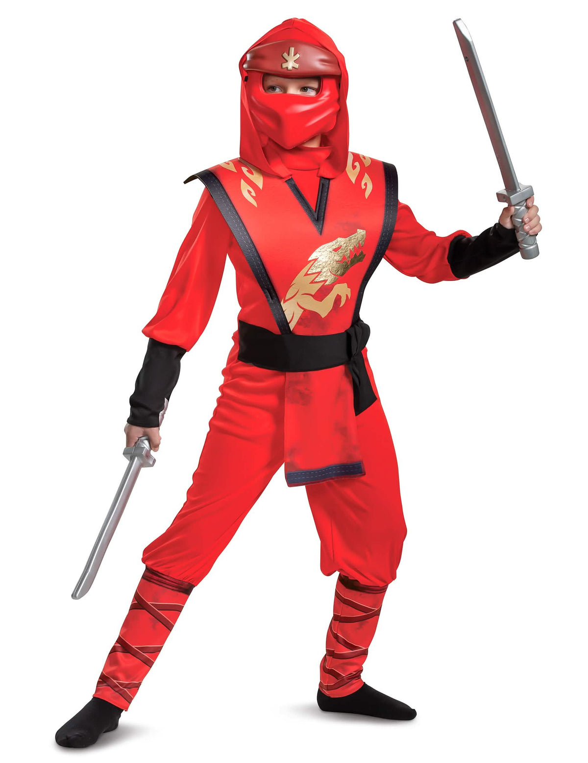 Espadas de plástico del disfraz Kai Ninjago LEGO para niño