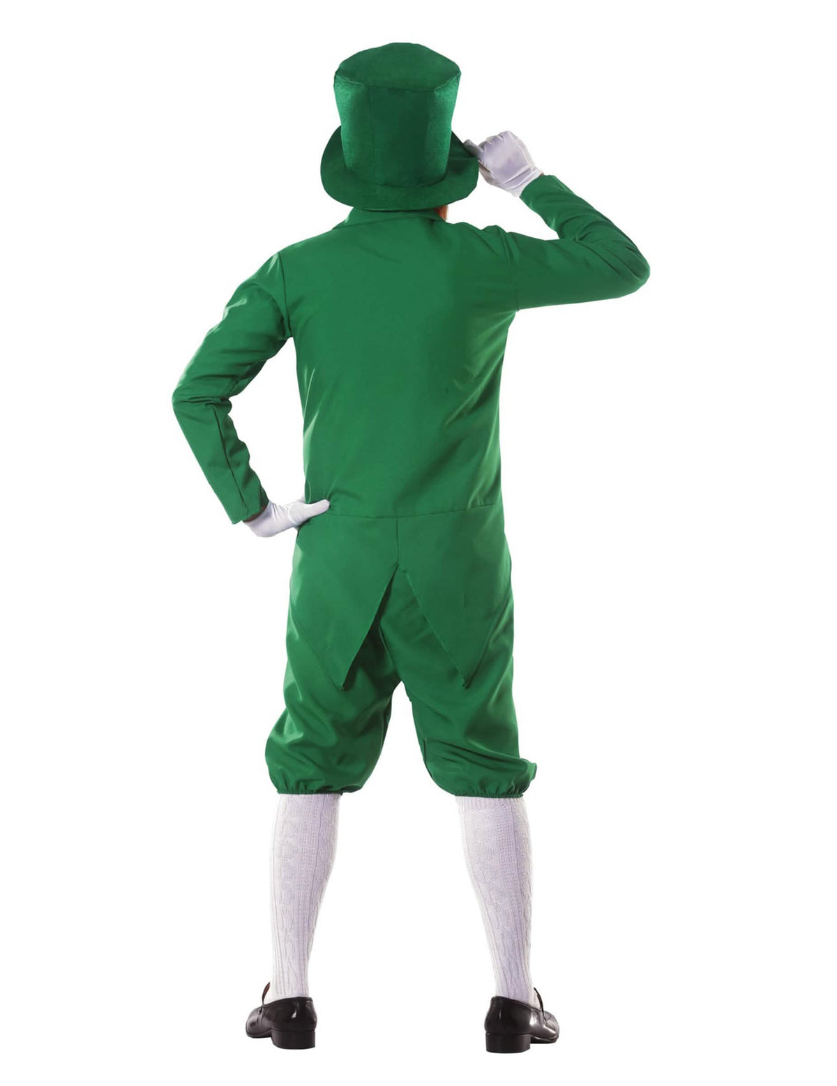 Vista trasera del disfraz de leprechaun para hombre
