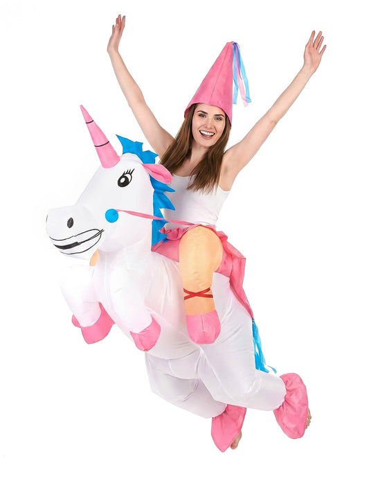 Disfraz de unicornio hinchable adulto