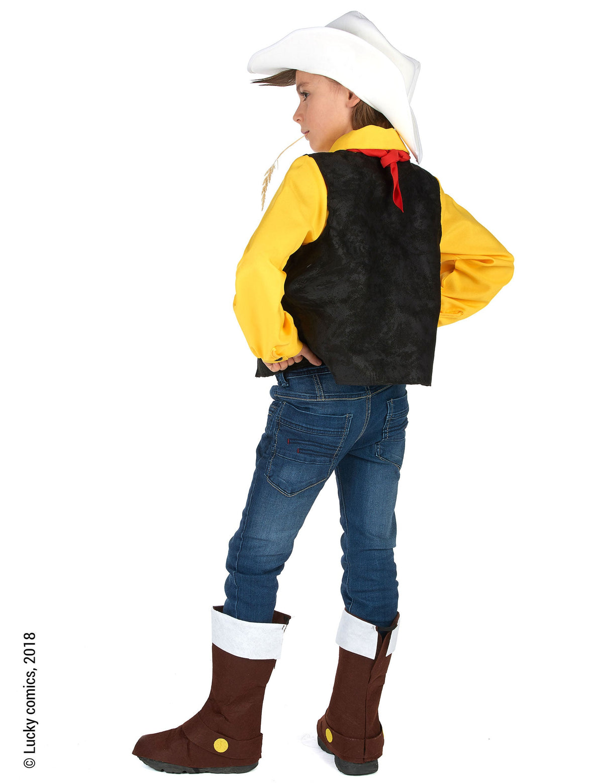 Vista trasera del disfraz Lucky Luke™ para niño