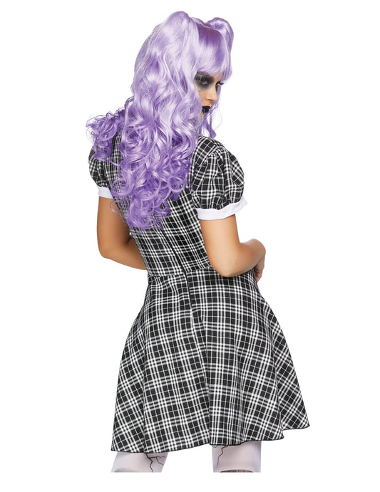 Vue de dos du déguisement babydoll luxe pour femme