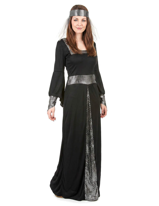 Disfraz medieval mujer negro