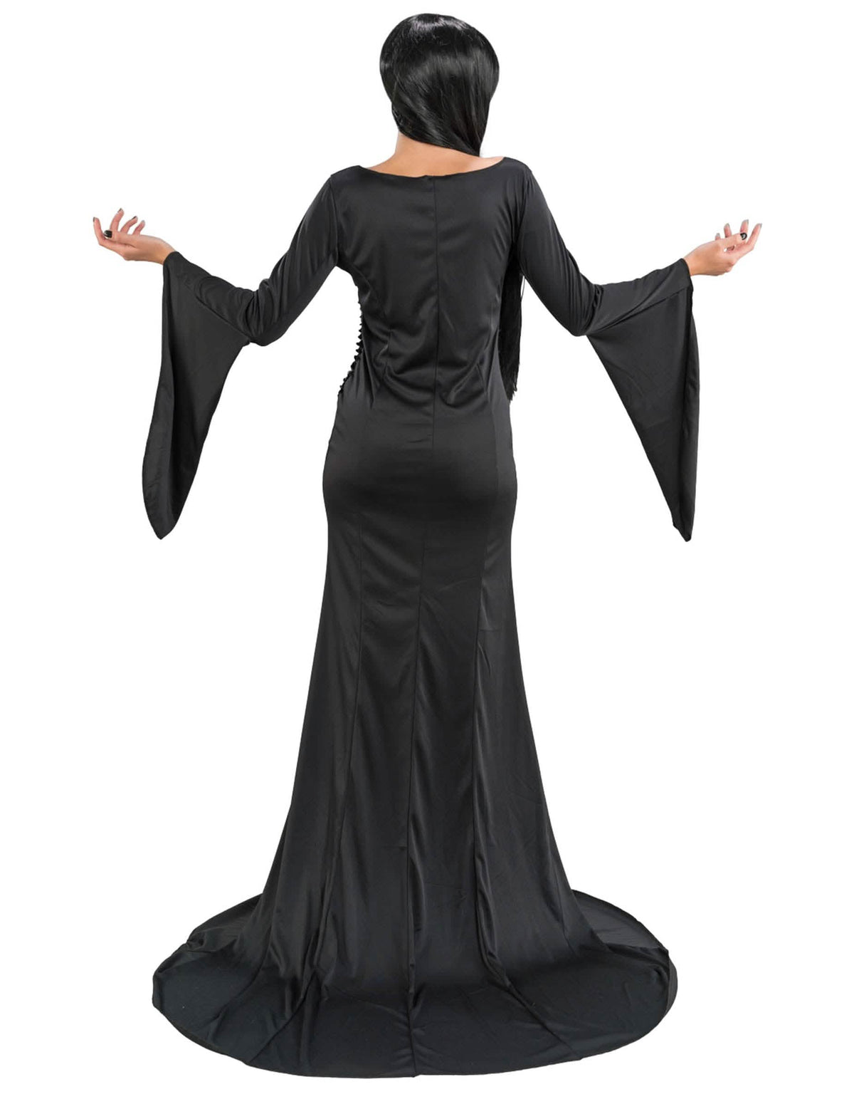 Vue de dos du déguisement Morticia Addams Wednesday™