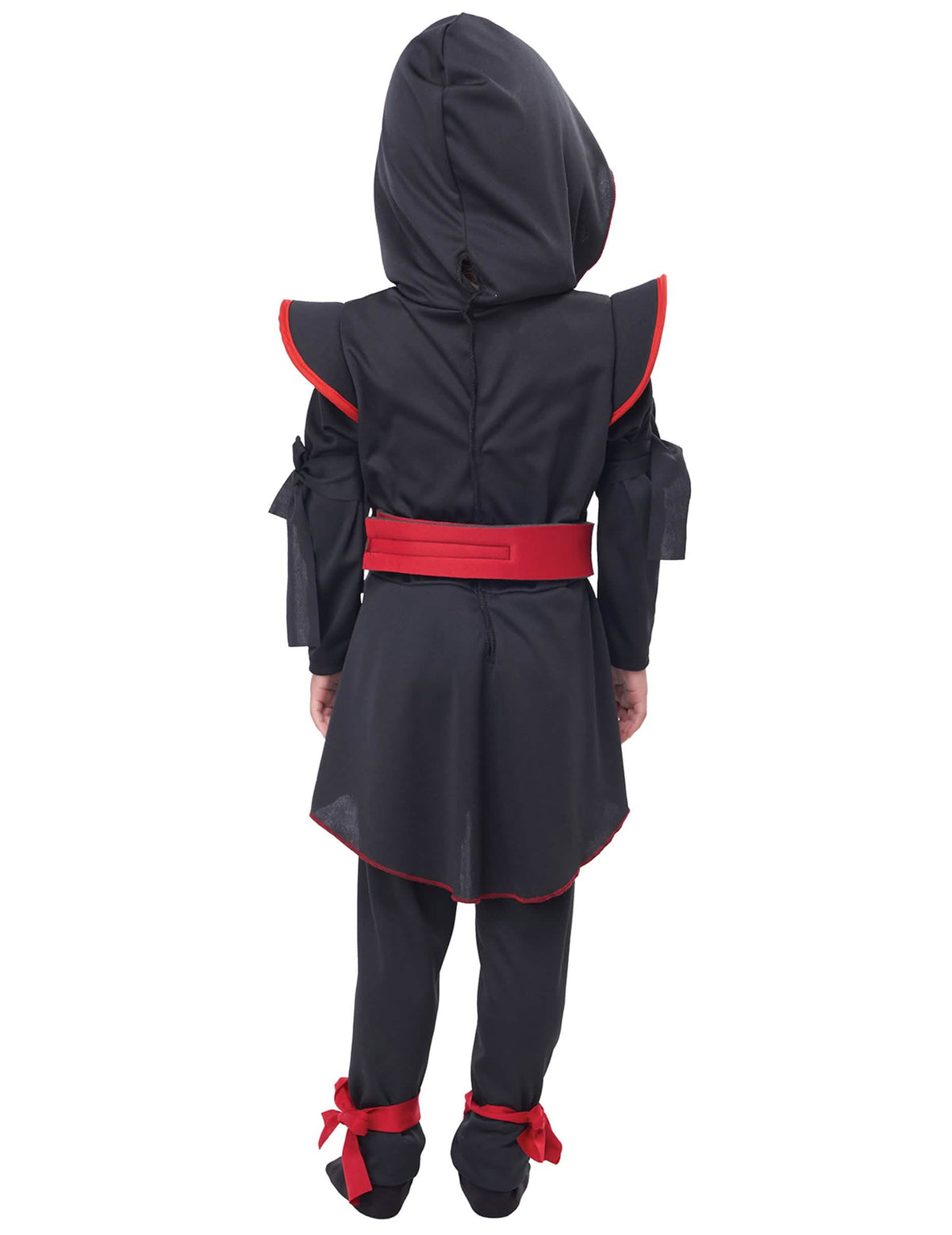 Vista trasera del disfraz ninja de lujo para niña