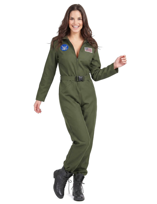Disfraz piloto de avión para mujer