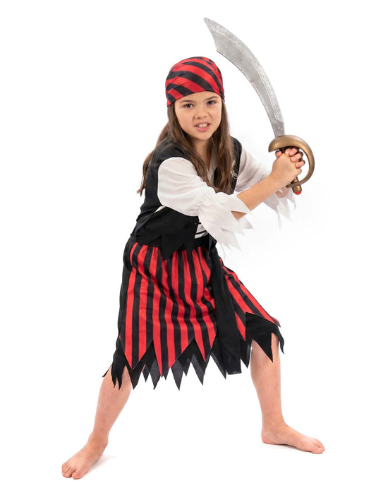 Disfraz de pirata bucanera para niña