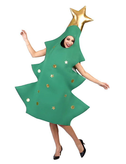 Disfraz árbol de Navidad 3D adulto